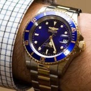Brand New Pro Diver Two Tone Watch Men's Sealed!